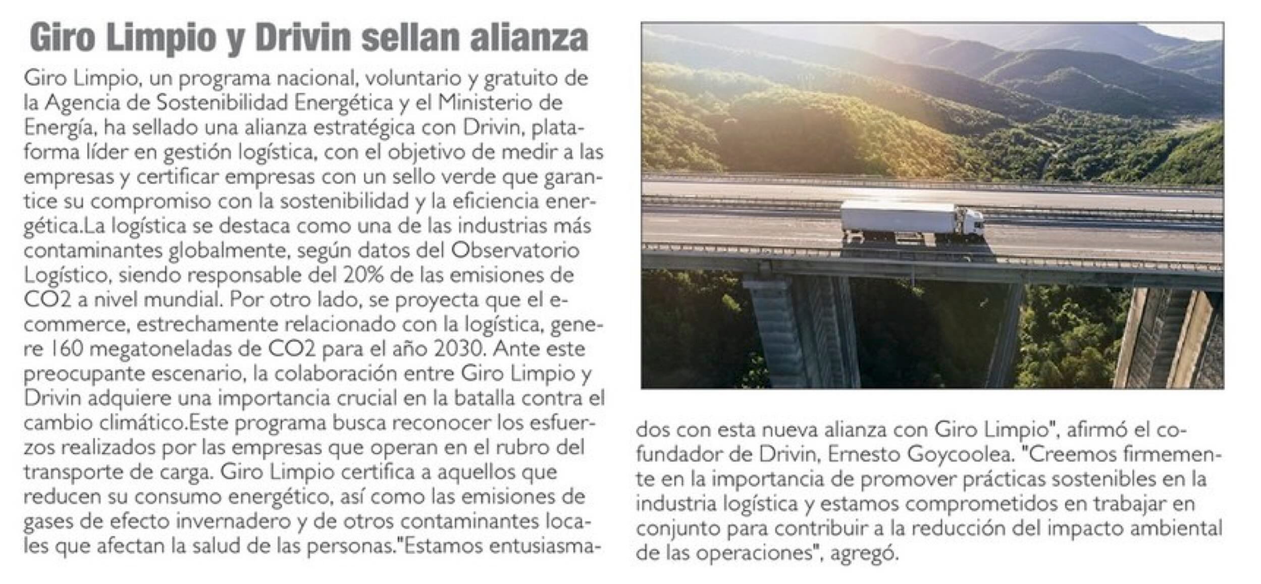 Girlo Limpio y Drivin - Nota