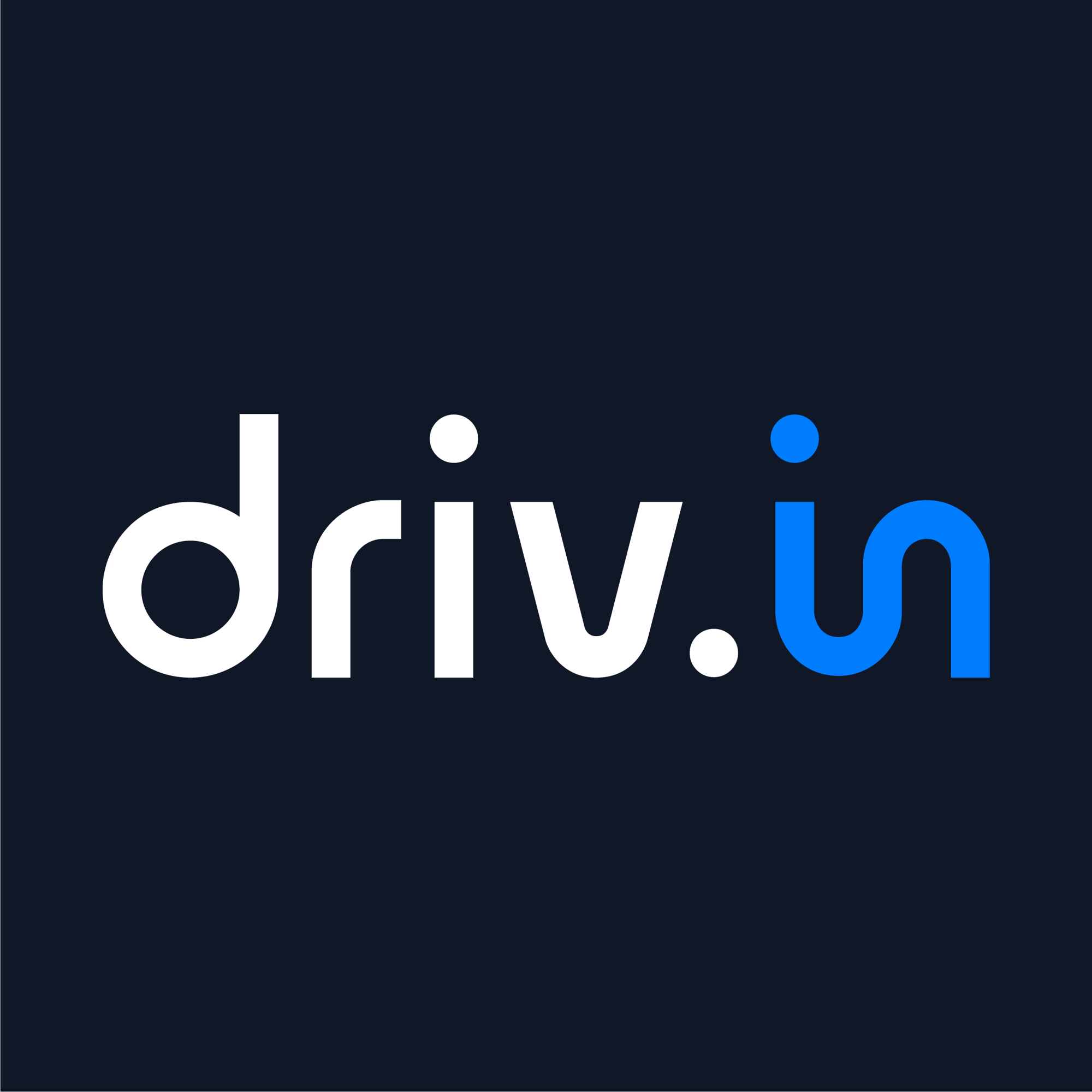 Media Kit - Logo Drivin fondo Azul