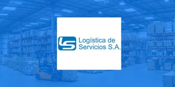 portada logistica de servicios logo fondo almacen