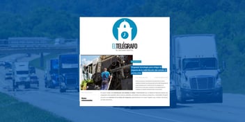 Nota de prensa publicada en el díario El Telegrafo de Ecuador sobre Drivin y el apoyo de la tecnología en el impacto al subsidio de combustible,