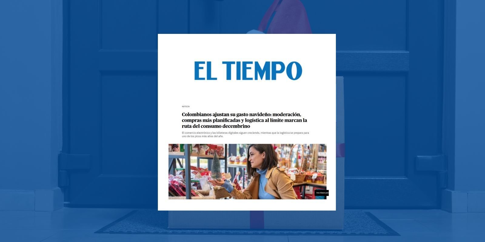 Portada de Nota de Prensa en El Tiempo sobre Drivin Colombia